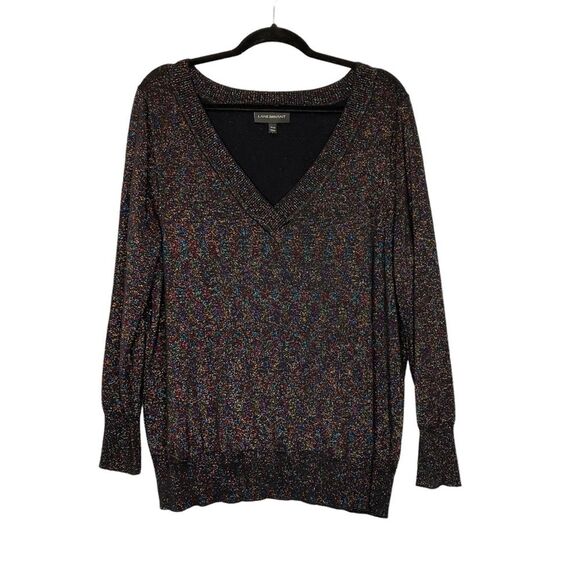 Lane Bryant Sweaters - Lane Bryant Multicolor Metallic V-Neck Sweater - Size 18/20